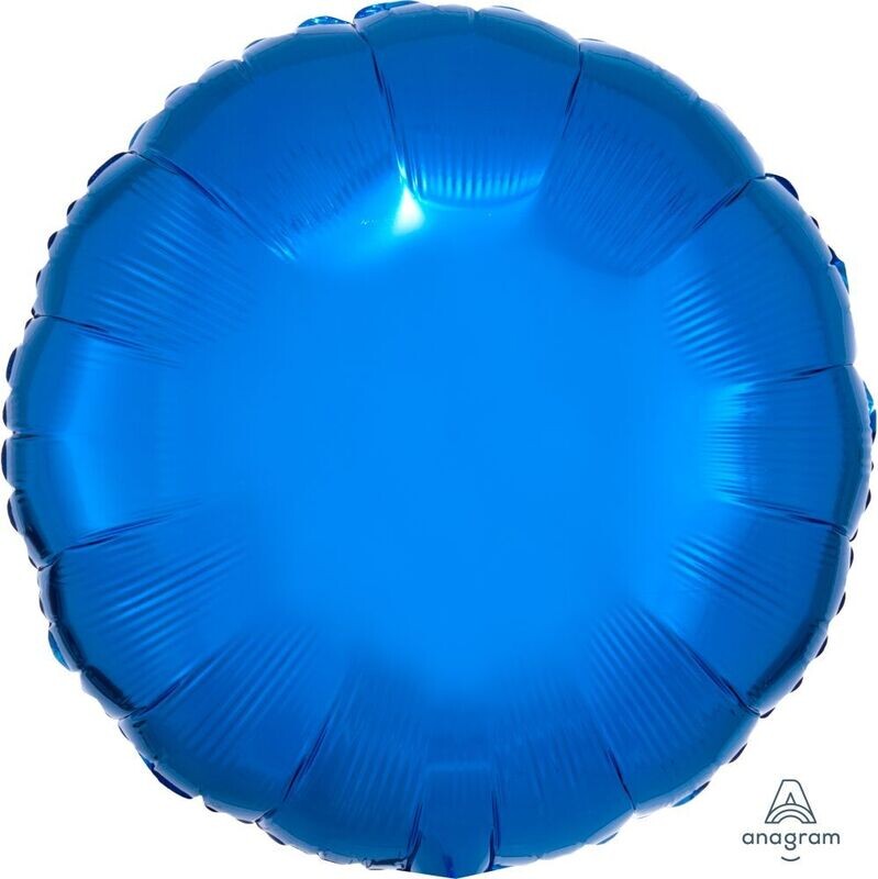 Solid Metallic Blue Balloon