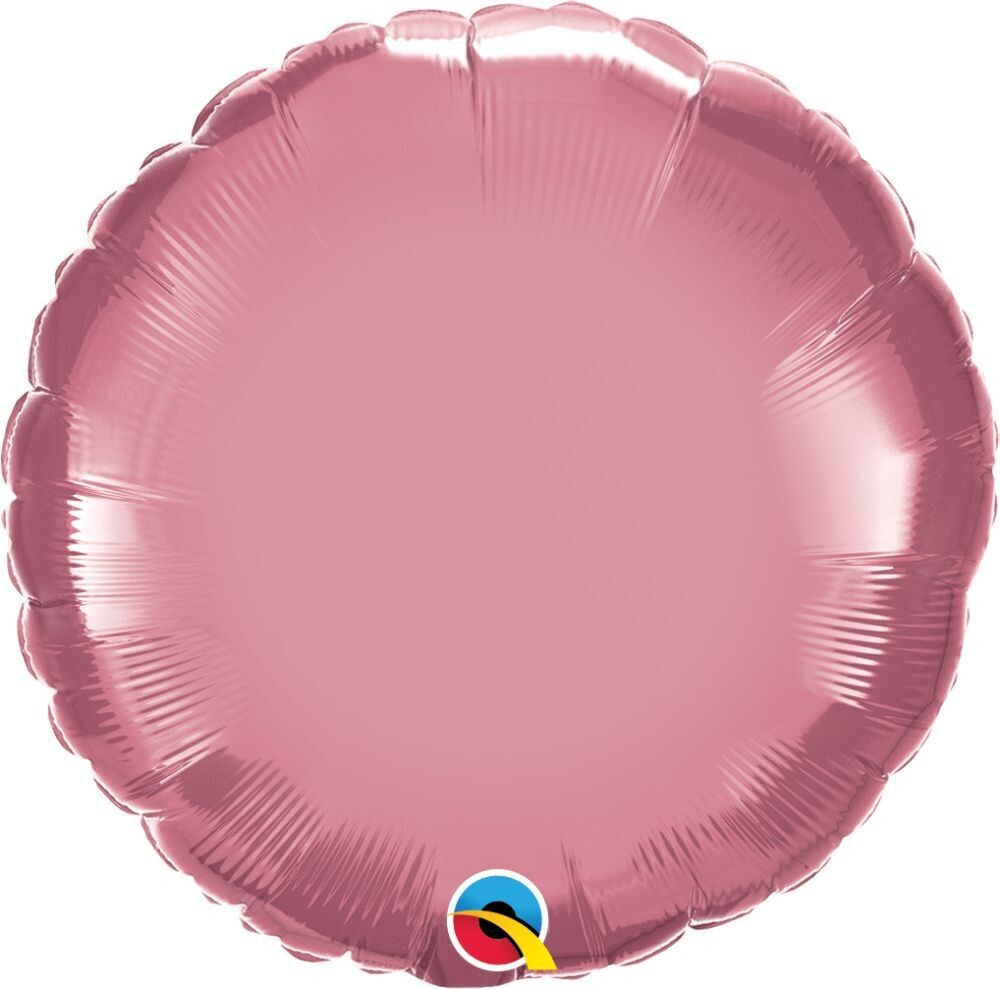 Solid Chrome Mauve Balloon
