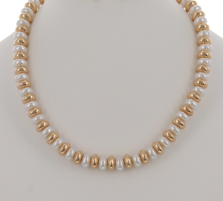 Pearl & Gold Mixed Necklace