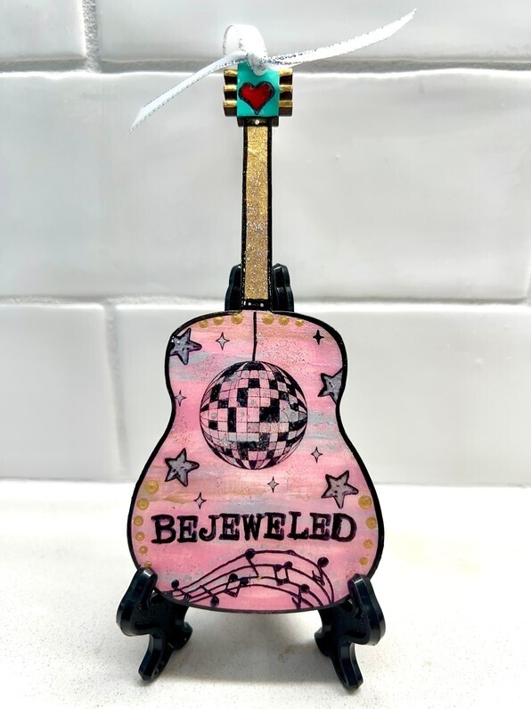 Bejeweled Taylor Swift Artwork Guitar