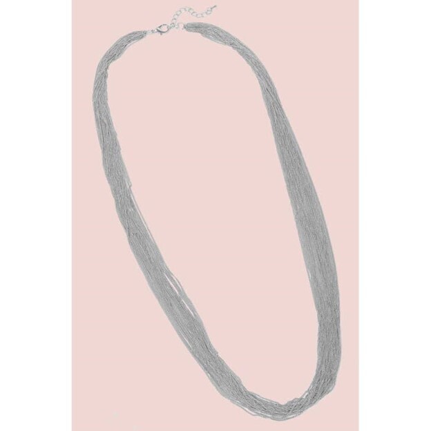 Delicate 5-Strand Silver Necklace
