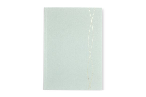 Soft Blue & Gold Debossed Softcover Journal