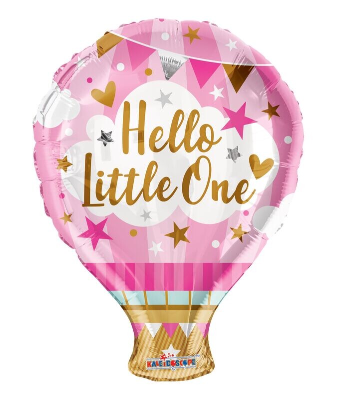 Hello Little One Baby Girl Hot Air Balloon