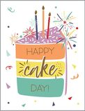 Happy Cake Day Birthday Greeting Card