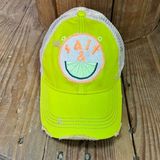 Salt &amp; Lime Distressed Trucker Cap