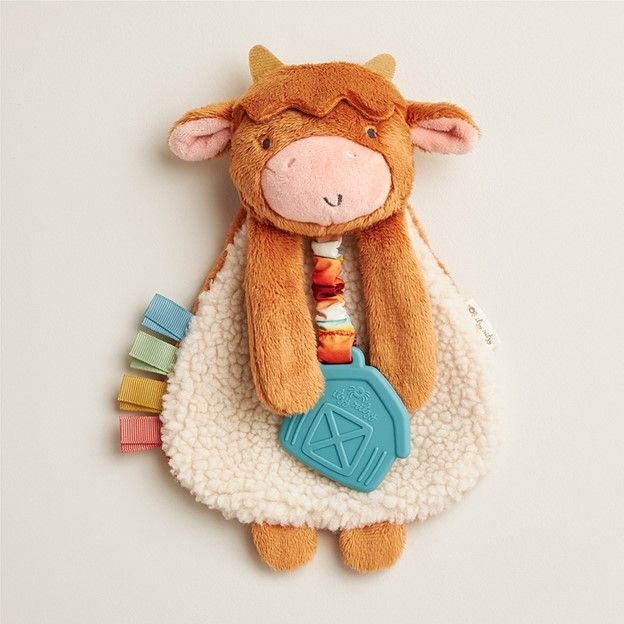 Itzy Lovey™ Plush and Teether Wyatt The Highland Cow