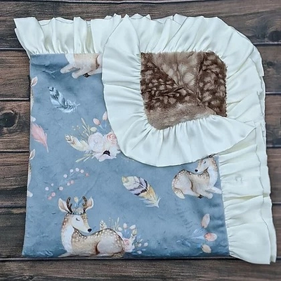 Fawn Luxe Standard Crib Blanket