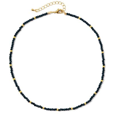 Beaded Navy Layering Necklace