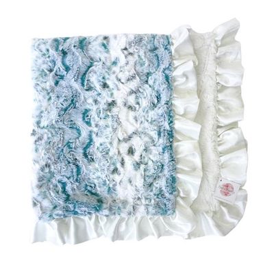 Shoreline Dreams Luxe Crib Blanket