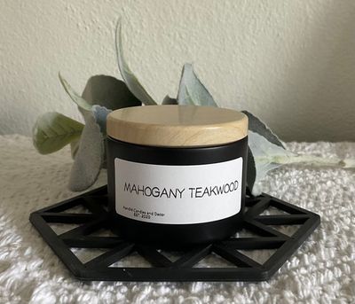 Mahogany Teakwood Soy Candle 4oz