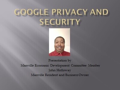 Google privacy and Security Presentation