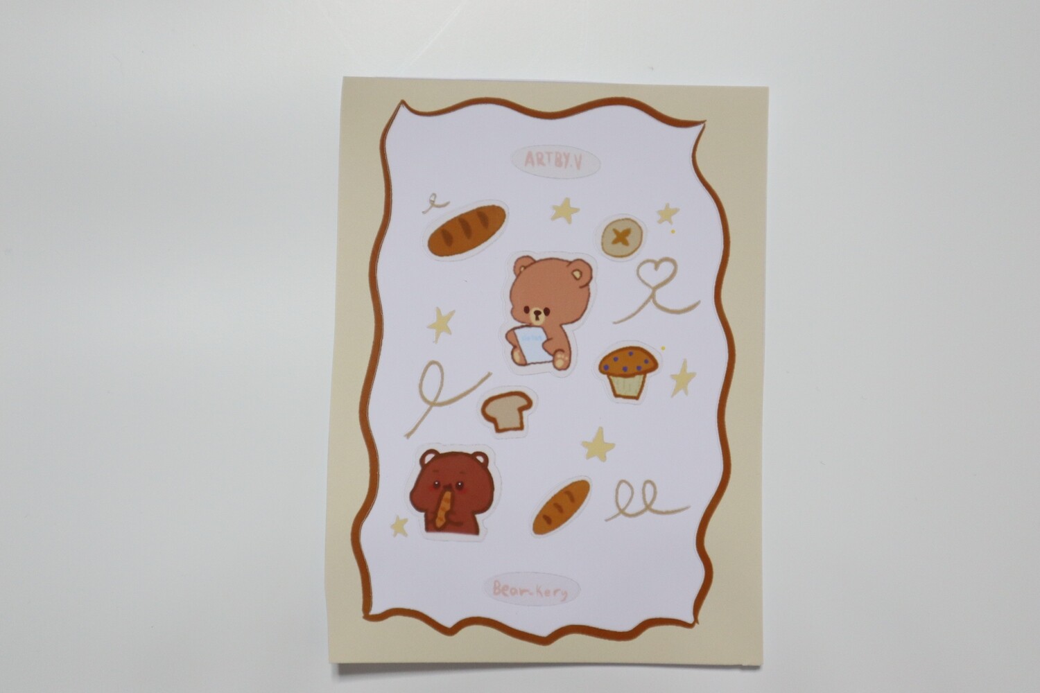 Bear-Kery Sticker Sheet 🧸🍞