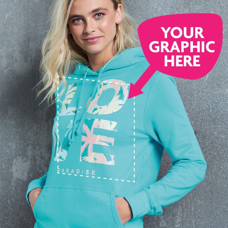 Printed Hoodie (Ladies Fit)