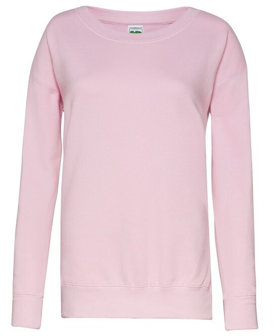 Printed Sweatshirt (Ladies), Colour (View colours in Image): Baby Pink