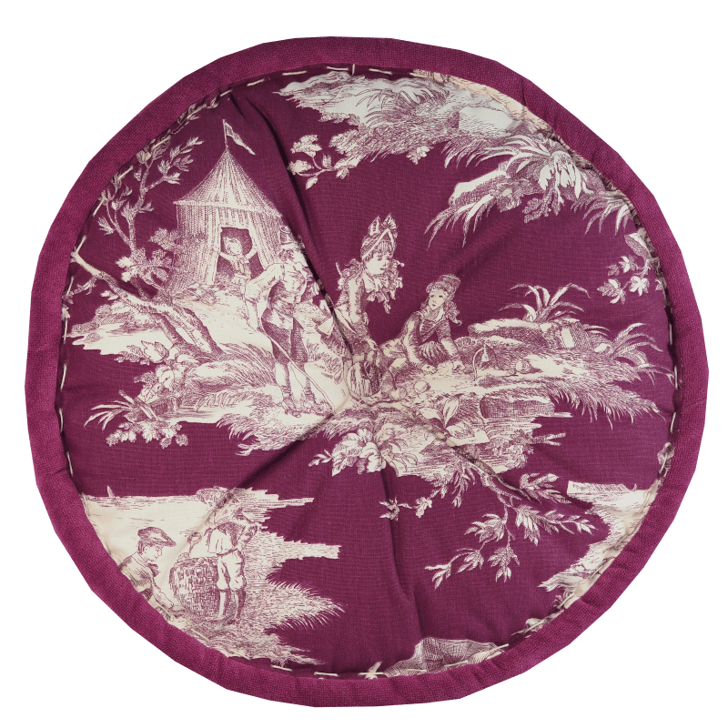 Le petit rond en Jouy Violet