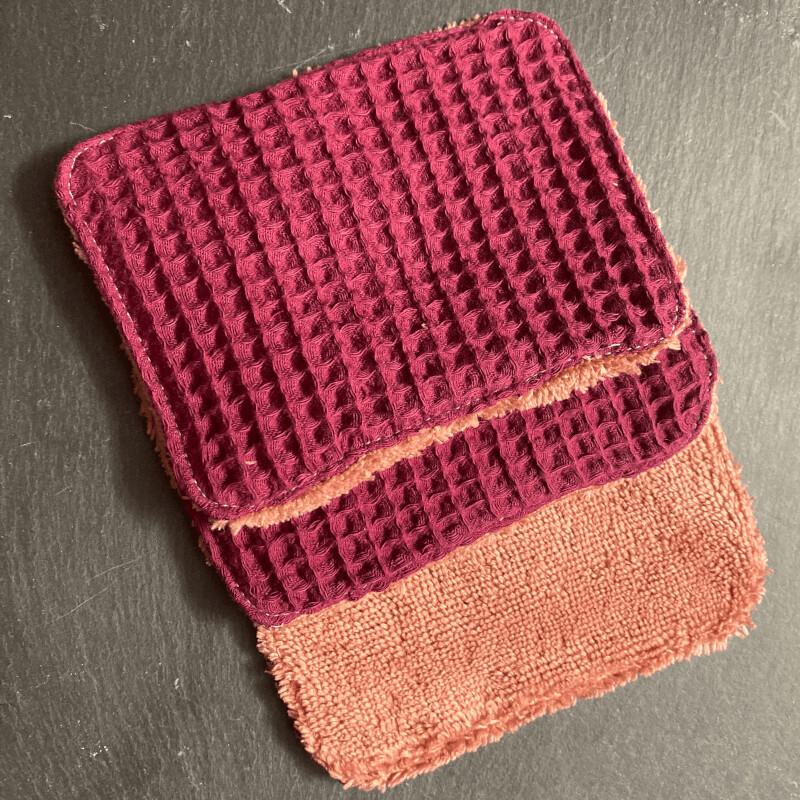 Ensemble de 3 lingettes démaquillantes lavables