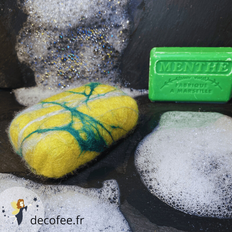 Savonnette Marseillaise Feutré Menthe