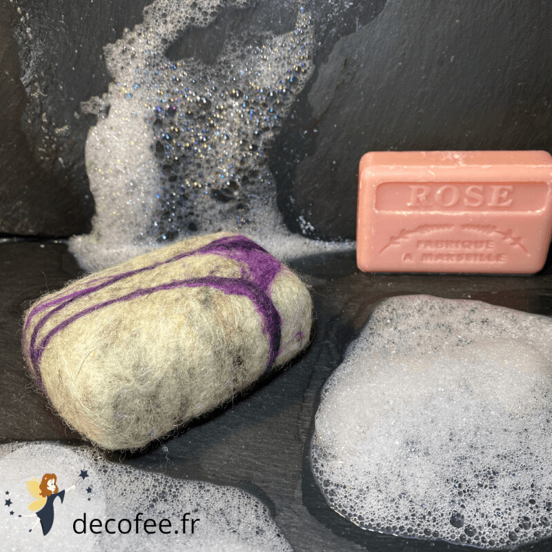 Savonnette Marseillaise Feutré Rose