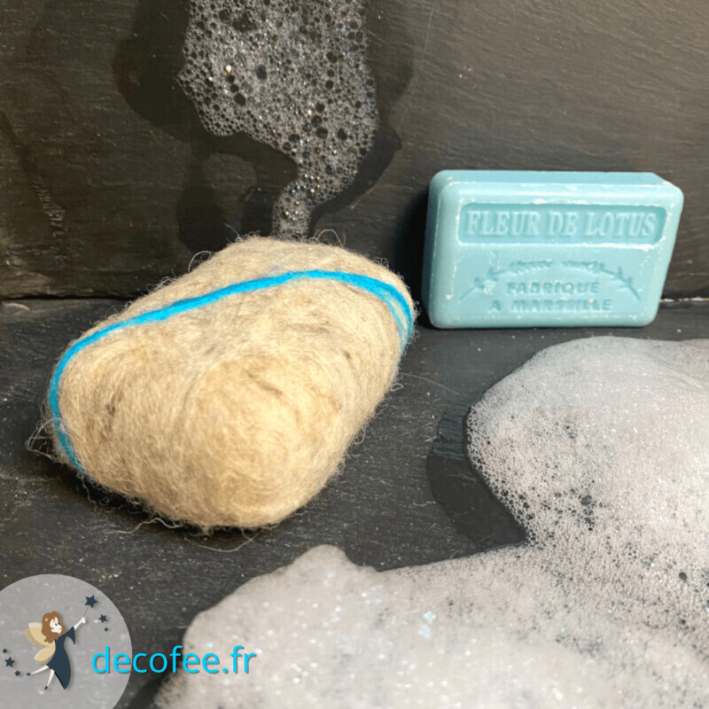Savonnette Marseillaise Feutré Fleur de Lotus