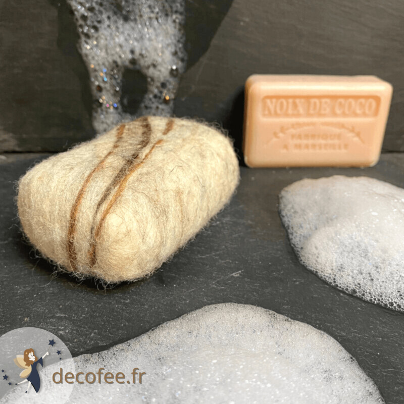 Savonnette Marseillaise Feutré Noix de coco