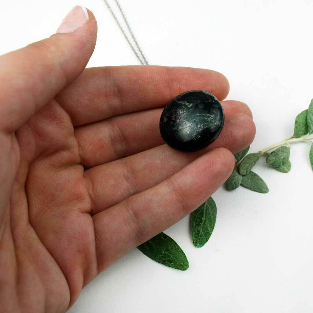 Colgante de Fucsita en plata de ley 925