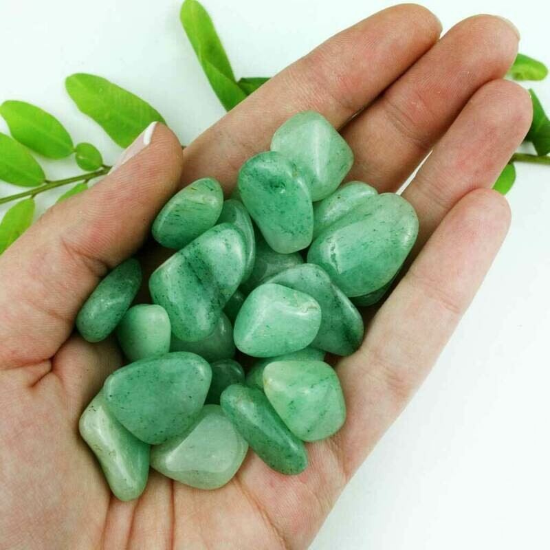 Rodado de cuarzo verde pequeño