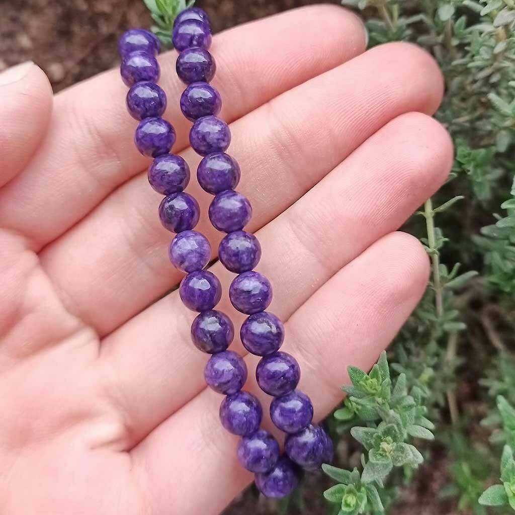 Pulsera de charoita súper extra 6mm