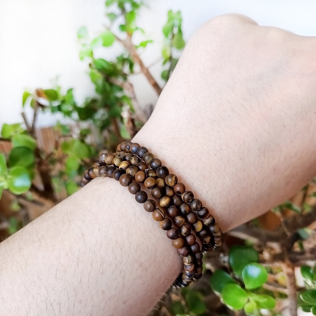 Pulsera de ojo de tigre mate