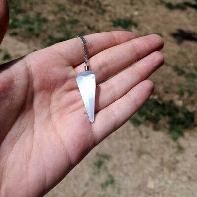 Colgante péndulo de selenita