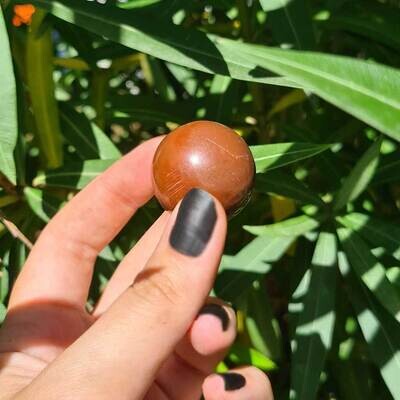 Esfera de jaspe marrón extra