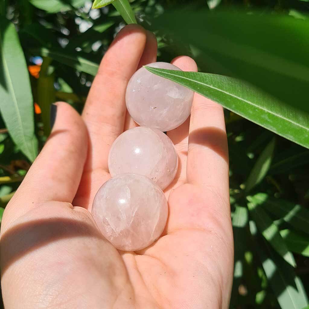 Esfera de Cuarzo Rosa