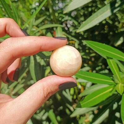 Esfera de calcita amarilla extra