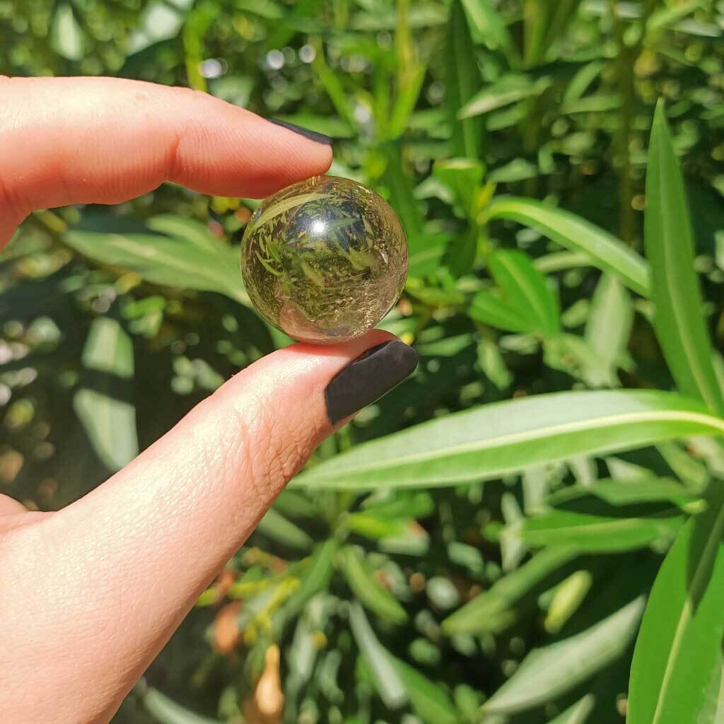 Esfera de cuarzo ahumado extra