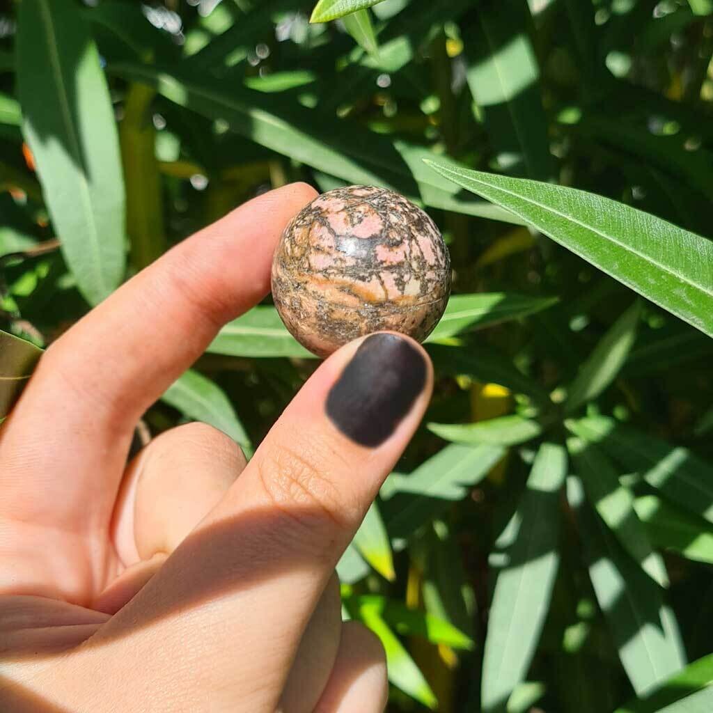 Esfera de rodonita extra