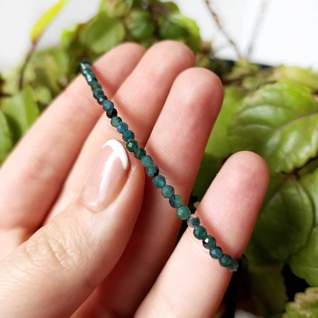 Pulsera de Turmalina Paraiba turquesa extra en plata de ley 925