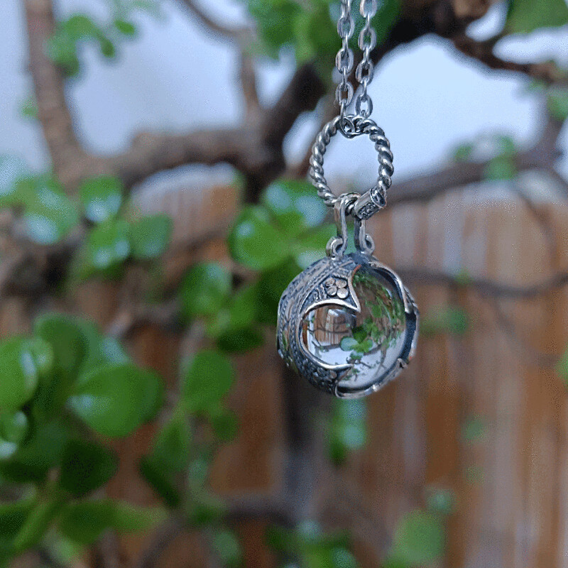 Colgante Gotland mediano de Cuarzo Cristal pieza única Colgante Gotland mediano de Cuarzo Cristal pieza única