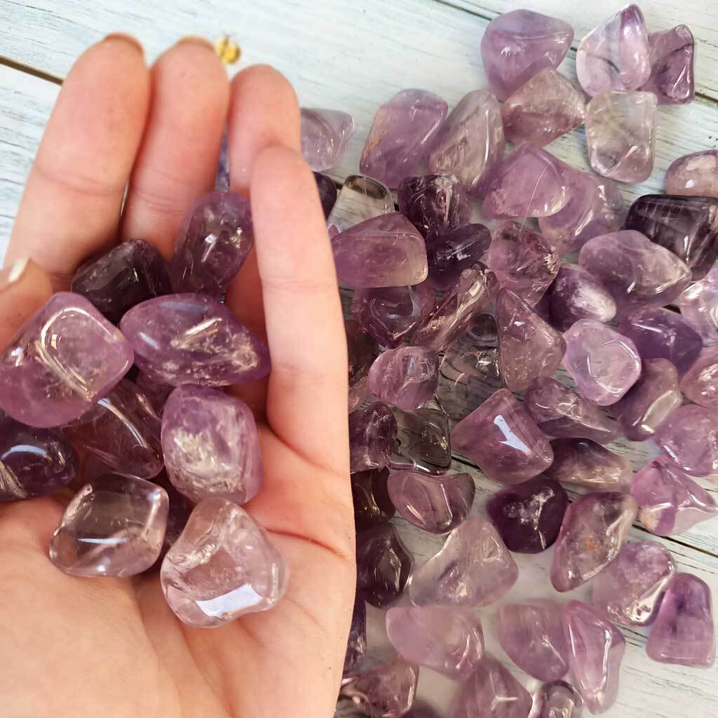 Rodado de Amatista cristalizada súper extra