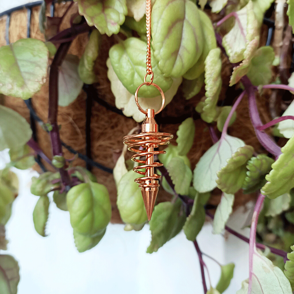 Péndulo espiral cobre