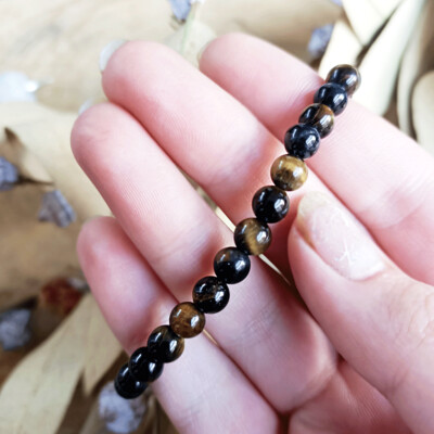 Pulsera de ojo de halcón 6mm