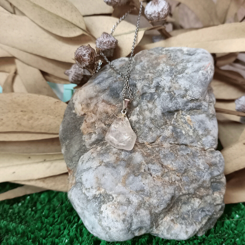Colgante irregular de morganita