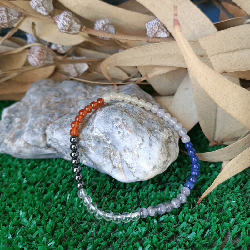 Pulsera gnana chakras 4mm