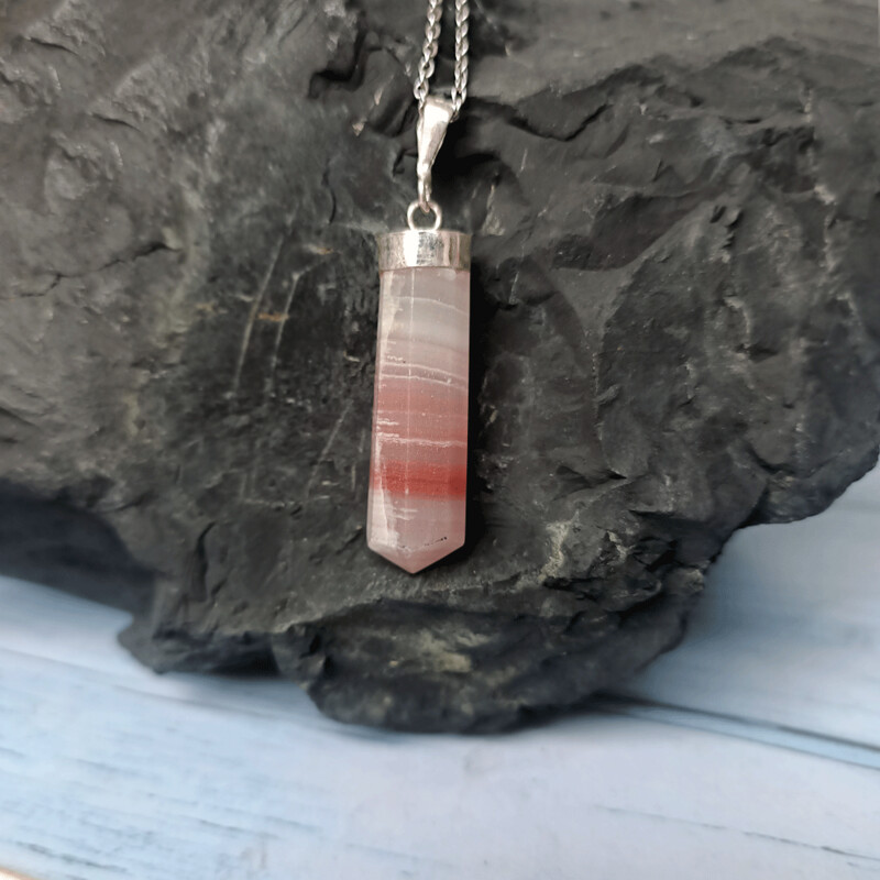 Colgante generador de Calcita veteada Colgante generador de Calcita veteada