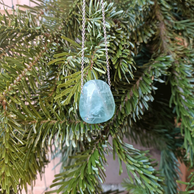 Colgante shanti de fluorita verde