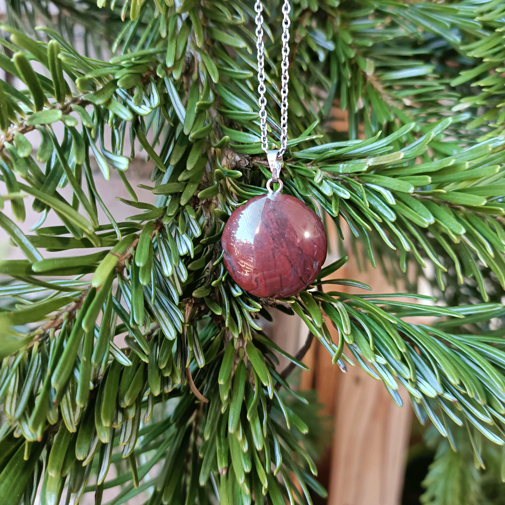 Colgante rosa de Jaspe Marrón