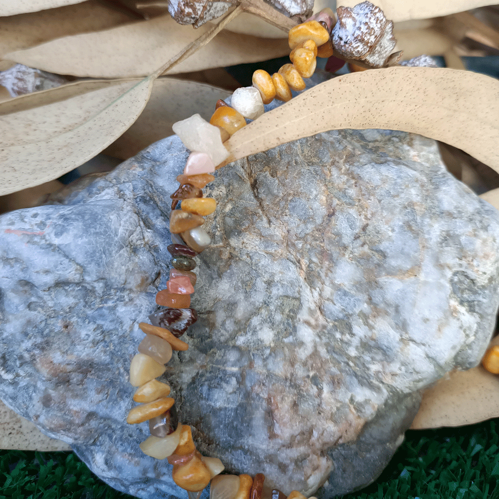 Gargantilla de Aragonito y Jaspe