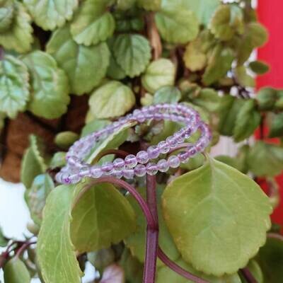 Pulsera de amatista cristalizada extra 4mm