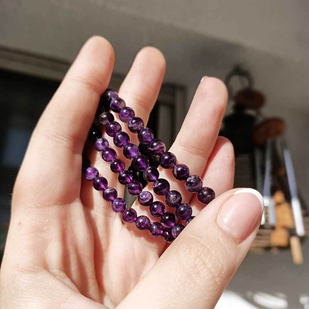Pulsera de amatista  6mm