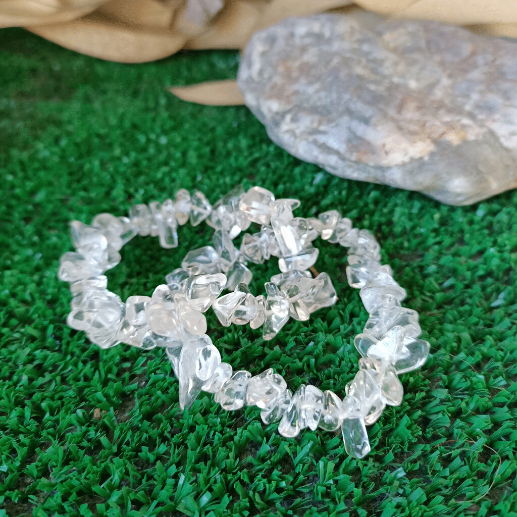 Pulsera chip de cuarzo cristal