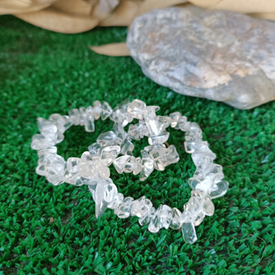 Pulsera chip de cuarzo cristal