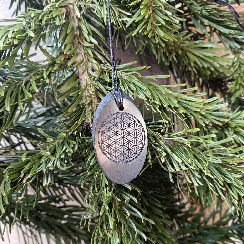 Colgante de Shungit grabado